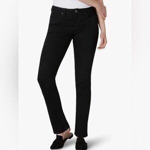 Lee Women's Legendary Mid Rise Straight Leg Jean Pants Denim Black Petite Sz 18S